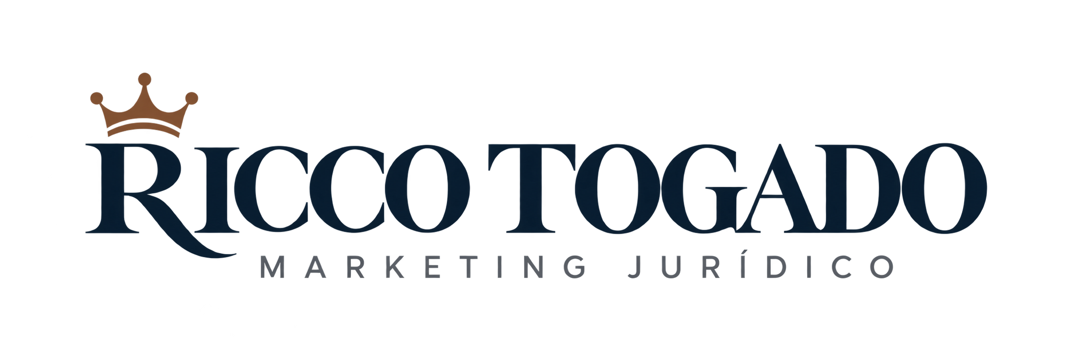 Ricco Togado Marketing Jurídico, coroa sobre o R